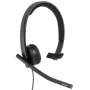 Logitech - Logitech H570e Monophonique Bandeau Noir Casque audio