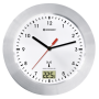 &nbsp;"Bresser-Bresser Optics MYTIME BATH RC Quartz wall clock Cercle Argent, Blanc-Bresser-Hardware/Electronic"