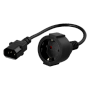 Powerwalker - IEC Schutzkontakt Adapterk. C14 - CEE 7/3 (Typ F)