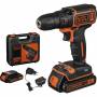 Black & Decker - Black & Decker BDCDC18KB Perceuse � poign�e pistolet Lithium-Ion (Li-Ion) 1.5Ah Noir