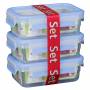 Emsa - EMSA CLIP & CLOSE Rectangulaire Bo�te 0.55L Bleu 3pi�ce(s)