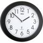 Mebus - 52450 Horloge murale de radio noire