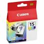 Canon - BCI-15 Color Twin Pack-墨水盒-2 x 彩色（青色、洋红色、黄色）-适用于 i70、80（8191A002）[欧洲版]