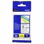 Brother - Brother Black on White Gloss Laminated Tape, 6mm TZ