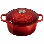 Le Creuset - R�tissoire rond 22 cm Signature rouge cerise