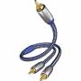 In -Akustik - Inakustik 0040803 3m RCA 2 x RCA Bleu, Argent c�ble audio