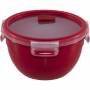 Emsa - EMSA CLIP & MICRO Rond Bo�te 1,1 L Rouge, Transparent 1 pi�ce(s)