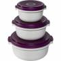 Emsa - EMSA Micro Family Rond R�gler Blackberry, Blanc 3 pi�ce(s)