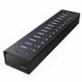 Icy Box - ICY BOX IB-AC6113 USB 3.0 (3.1 Gen 1) Type-B 5000Mbit/s Noir hub & concentrateur