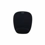 Kensington - Kensington Tapis de souris noir en mousse, repose-poignets int�gr�