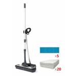 Polti - Polti Moppy Black Premium Steam mop 0,7 L 1500 W Aluminium, Noir 