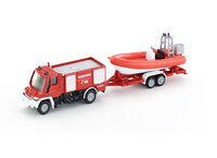 Sieper Gmbh - Siku Unimog Fire engine with boat Pr�-assembl� Mod�le de camion/remorque 1:87