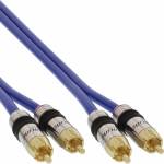 Inline - InLine 89703P 3m 2 x RCA Bleu c�ble audio
