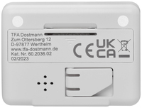 Tfa Dostmann 60.2036.02 Quarz Wecker Wei� Alarmzeiten 3