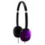 Jvc Has160v Flats Lightweight Folding Headphone Vi - JVC HA-S160V Violet Bandeau casque