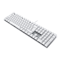 Cherry - CHERRY KC 200 MX clavier USB QWERTZ Allemand Argent, Blanc