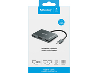 Sandberg - Sandberg USB-C Dock 2xHDMI+1xVGA+USB+PD