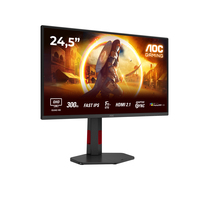 Aoc - AOC G4 Q25G4SR �cran plat de PC 62,2 cm (24.5) 2560 x 1440 pixels Quad HD LED Noir, Rouge 