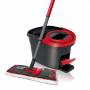 Vileda - Vileda 140827 seau et syst�me de lavage R�servoir unique Noir, Rouge