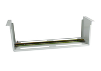Allnet - ALLNET 19 zbh. Support d'appareil pour appareils sur rail DIN/rail DIN, T150 mm/3HE, gris clair, montage frontal, 