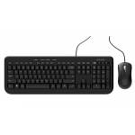 Incipio - Incase Designed by Microsoft Wired Desktop 600 clavier Souris incluse Universel USB QWERTY Allemand Noir 