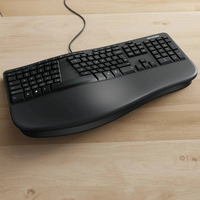 Incipio - Incase Designed by Microsoft Ergonomic Keyboard clavier Bureau USB QWERTY Anglais Noir 