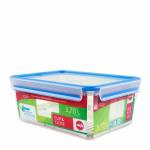 Emsa - EMSA CLIP & CLOSE Bo�te Rectangulaire 3,7 L Bleu, Transparent 1 pi�ce(s)