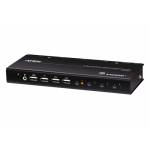 Aten - ATEN CS784H commutateur �cran, clavier et souris Noir 