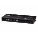 Aten - ATEN Commutateur KVMP double �cran USB 4K HDMI � 2 ports (c�bles inclus) 