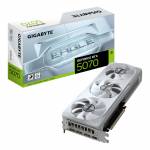 Gigabyte - GIGABYTE GeForce RTX 5070 EAGLE OC ICE SFF 12G Carte Graphique - 12 Go GDDR7, 192 bits, PCI-E 5.0, 2587 MHz Core Clock, 3 x DP 2.1a, 1 x HDMI 2.1b, NVIDIA DLSS 4, GV-N5070EAGLEOC ICE-12GD 