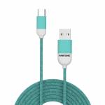 Cable Type-c - Celly PT-TC001-5L c�ble USB USB 2.0 1,5 m USB A USB C Cyan