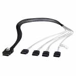 Fantec - SRC- MINI SRC-Mini SAS - C�ble SATA 4 x, 6 Gbits, 0,7 m (2166)