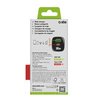 &nbsp;"Sbs-SBS TETRGANLCD1USB1C30K chargeur d'appareils mobiles Universel Noir Secteur Charge rapide Int�rieure -SBS-Accessories"