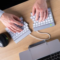 R-go - R-Go Tools Split Break clavier Bluetooth QWERTY Nordique Blanc