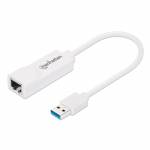 Manhattan - Manhattan 506847 USB 3.0 RJ-45 Blanc adaptateur et connecteur de c�bles