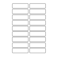 Avery - Avery ETVET36 �tiquette auto-collante Rectangle Permanent Blanc 36 pi�ce(s) 