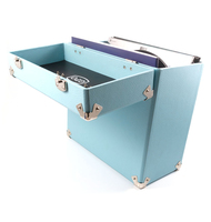 GPO Retro Vinyl Record Case Housse Bleu  4