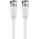 Wentronic - Goobay 58817 c�ble coaxial 3 m Type F Blanc
