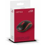 Speedlink - SPEEDLINK Ceptica RF Sans fil + USB Optique 1600DPI Ambidextre Noir, Rouge souris