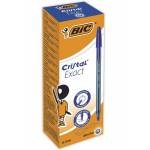 Blu - BIC Cristal Exact Bleu Stylo � bille Ultra-fin 20 pi�ce(s)