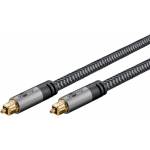 Goobay - Goobay 65304 c�ble audio 1 m Toslink Noir, Argent