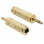 Delock - DeLOCK 65360 3,5 mm 6.35 mm Or adaptateur et connecteur de c�bles