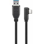Wentronic - Wentronic 66504 c�ble USB 3 m 2.0/3.2 Gen 1 (3.1 Gen 1) USB C USB A Noir