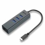 I - i-tec Metal USB-C HUB 3 Port + Gigabit Ethernet Adapter 