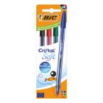 &nbsp;"Bic-BIC Cristal Soft Noir, Bleu, Vert, Rouge Stylo � bille Moyen 4 pi�ce(s) -Bic-Accessories"
