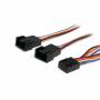 Startech - StarTech.com C�ble r�partiteur alimentation pr ventilateurs 4 broches 31cm -F/M