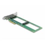 Delock - DeLOCK PCI Express 4.0 x8 Karte zu 2 x intern U.2 NVMe SFF-8639 - Bifurcation carte et adaptateur d'interfaces