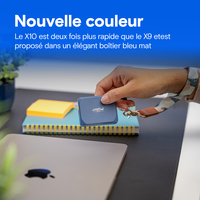Crucial - Crucial X10 2 To USB Type-C USB 3.2 Gen 2x2 Bleu 